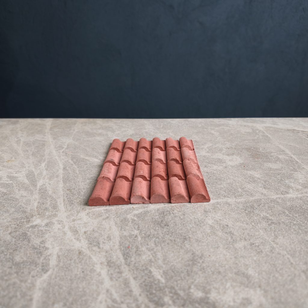 1/12 Oranında minyatür oval kiremit